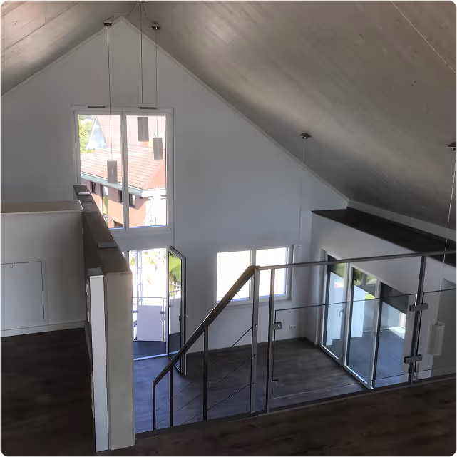 dachgeschoss mit treppe