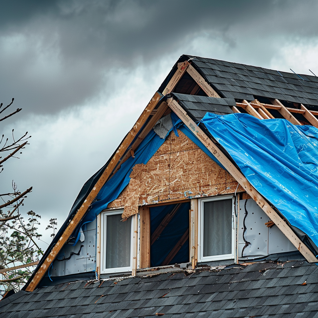 image of completed roof project for a roofing contractor