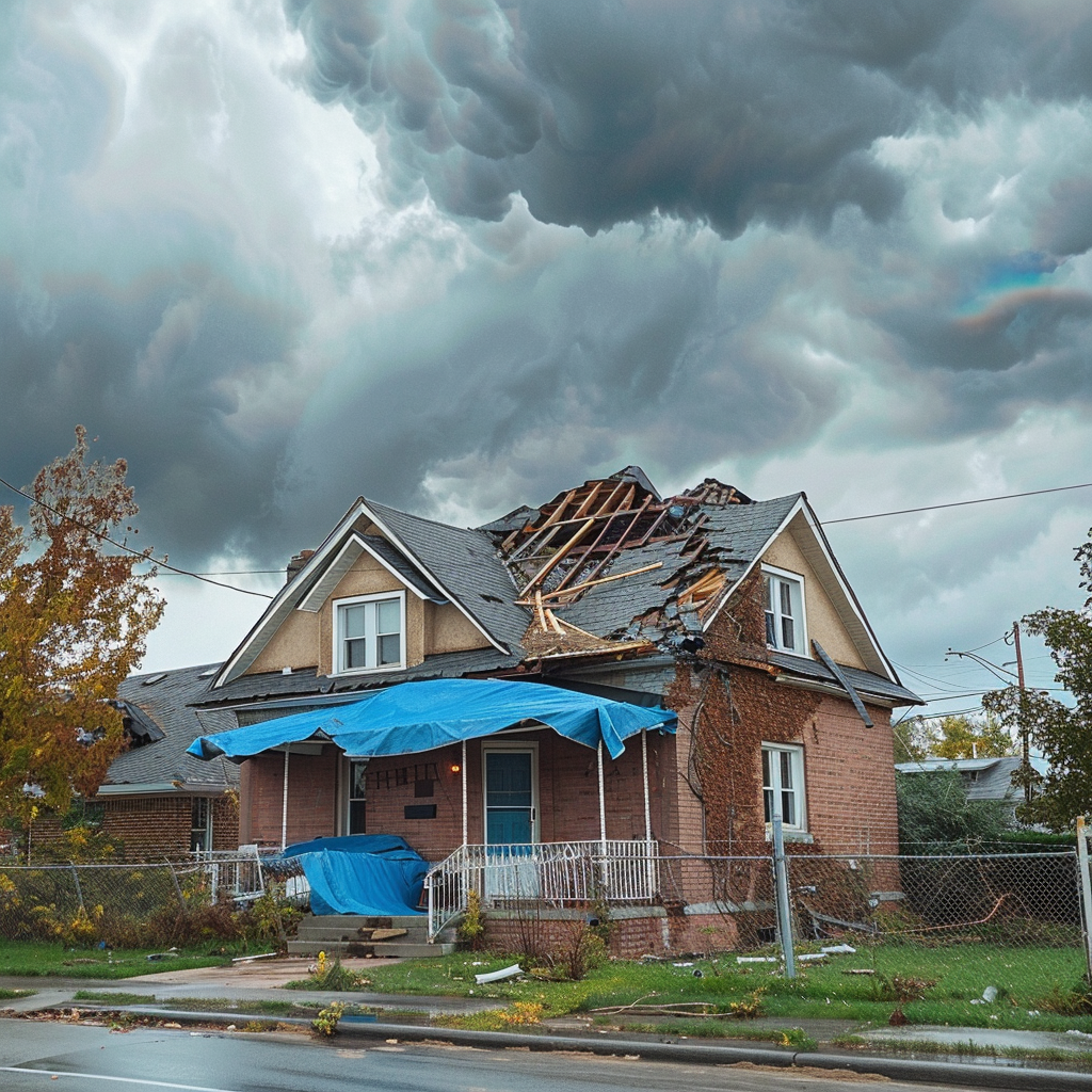 image of completed roof project for a roofing contractor