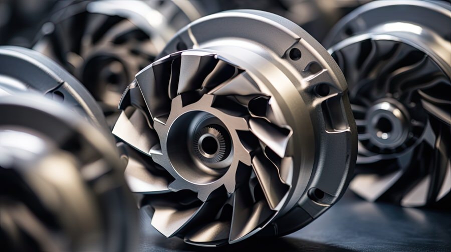 3D printing machine printing intricate product design in yellow.