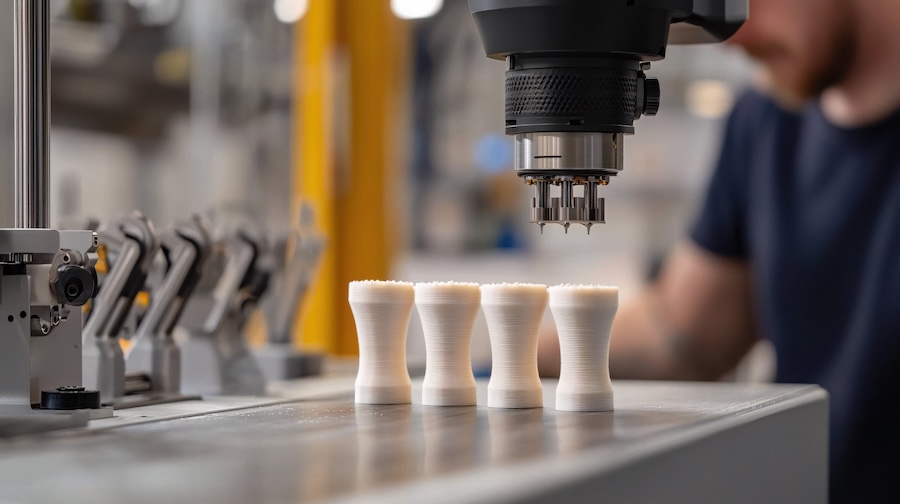  Identical prototypes being manufactured with fine detailing