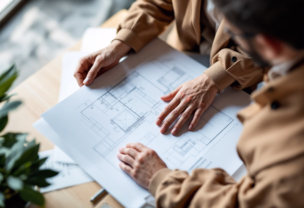 image of blueprint (for a general contractor)