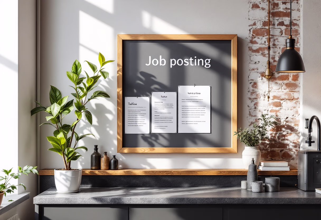 image of job posting board (for a tattoo studio)