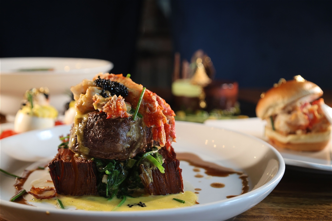 image of unique dish preparation (for a fine dining restaurant)