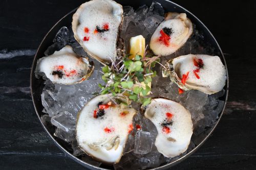 image of plated gourmet dish (for a fine dining restaurant)