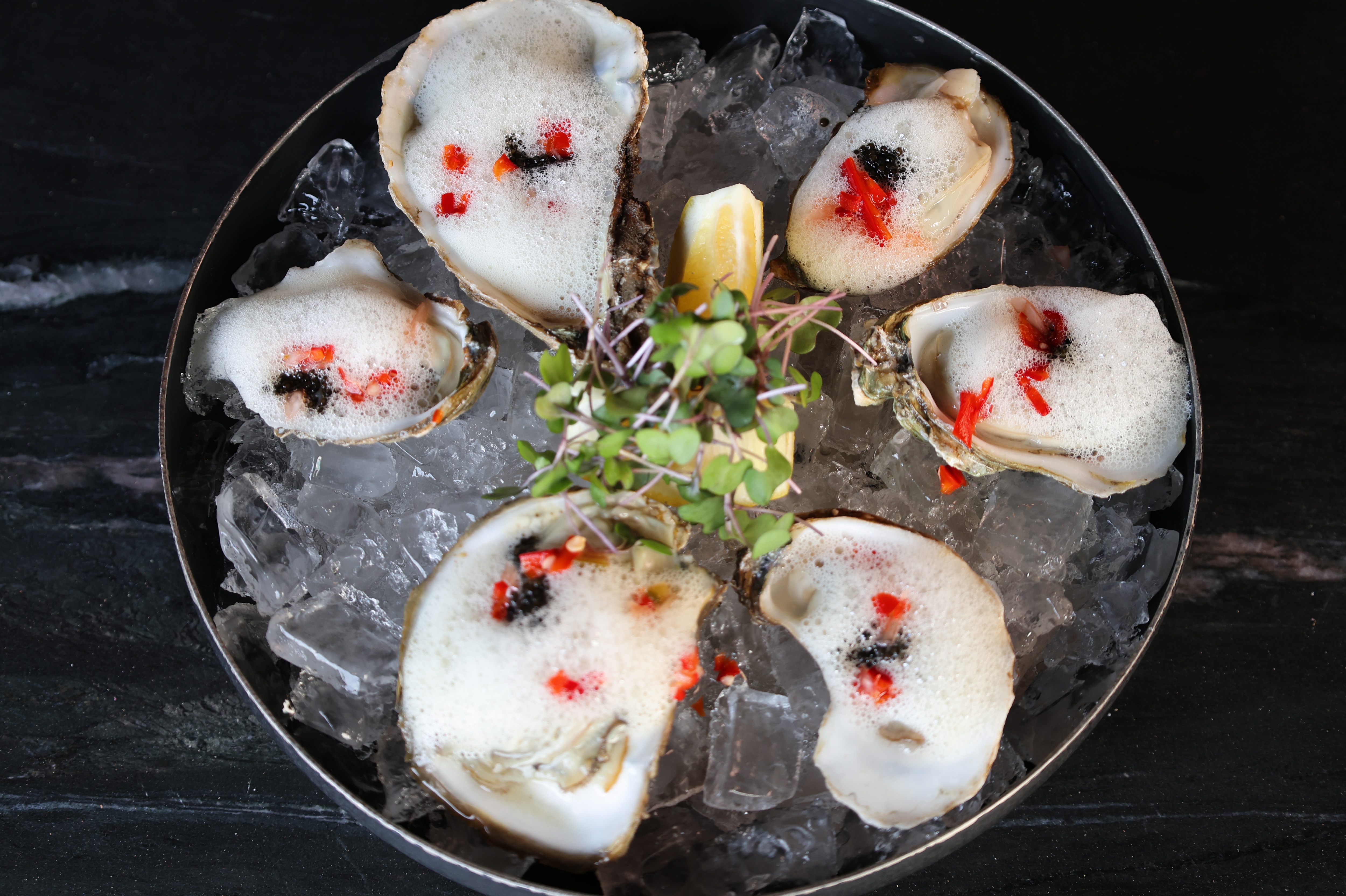 image of plated gourmet dish (for a fine dining restaurant)