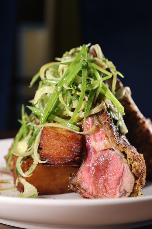 elegant restaurant corner