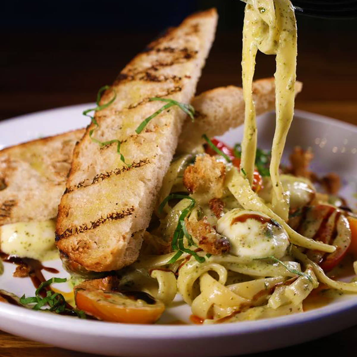 image of plated gourmet dish (for a fine dining restaurant)