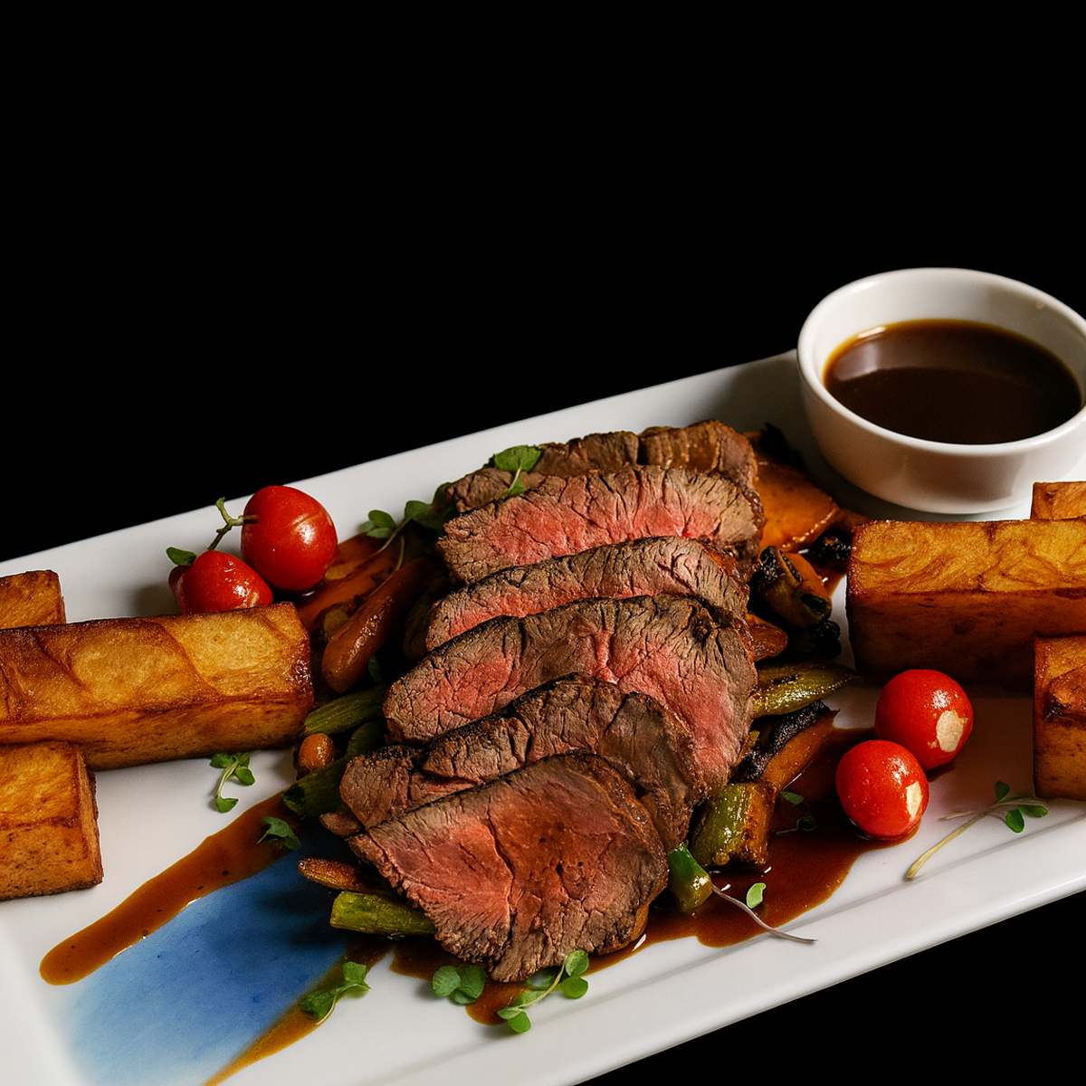 image of unique dish preparation (for a fine dining restaurant)