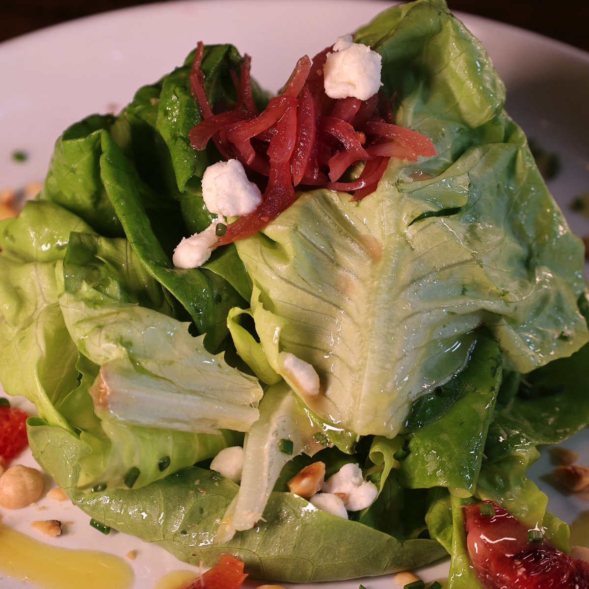 image of plated gourmet dish (for a fine dining restaurant)