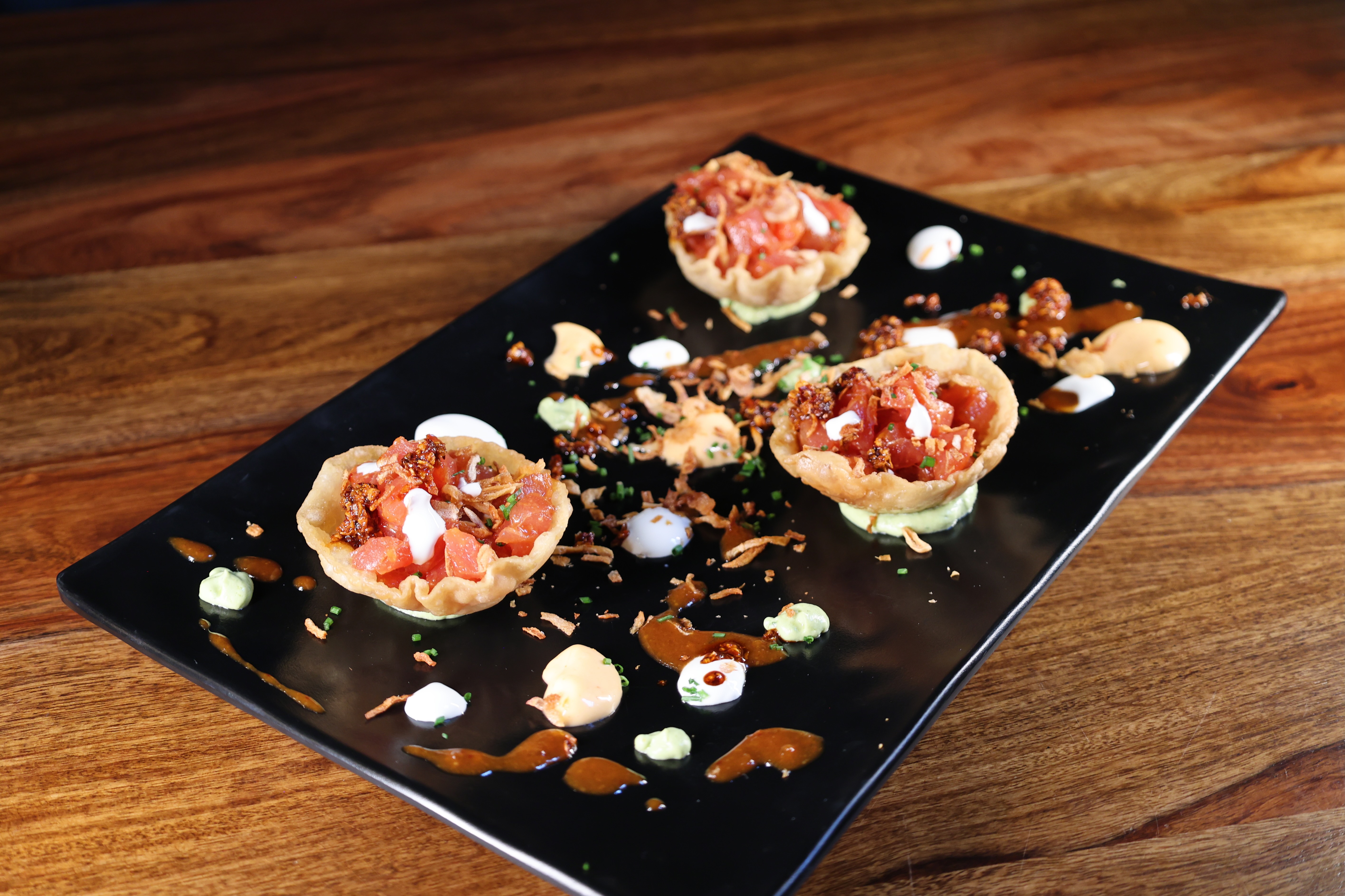 image of plated gourmet dish (for a fine dining restaurant)