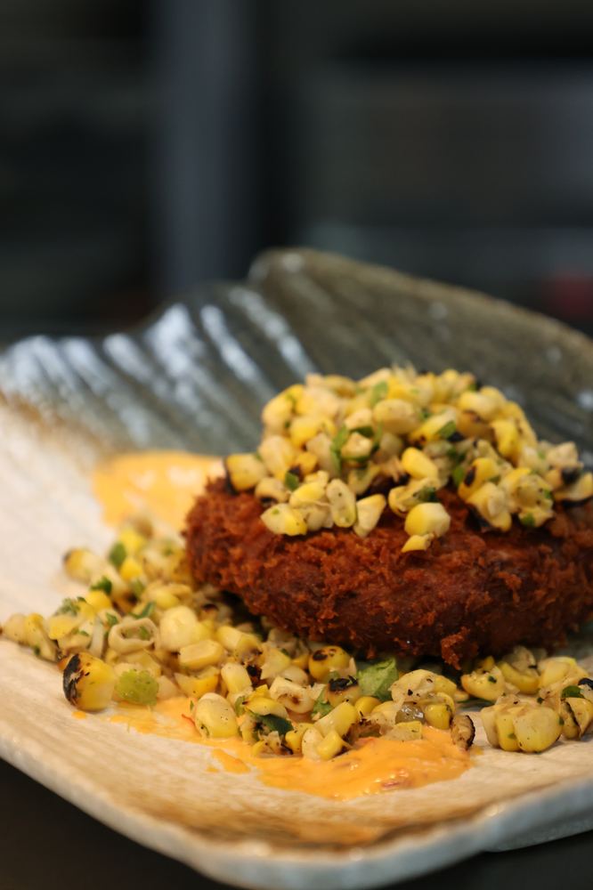 Elote-style street corn with cotija and chili at S.O.B. Steakhouse