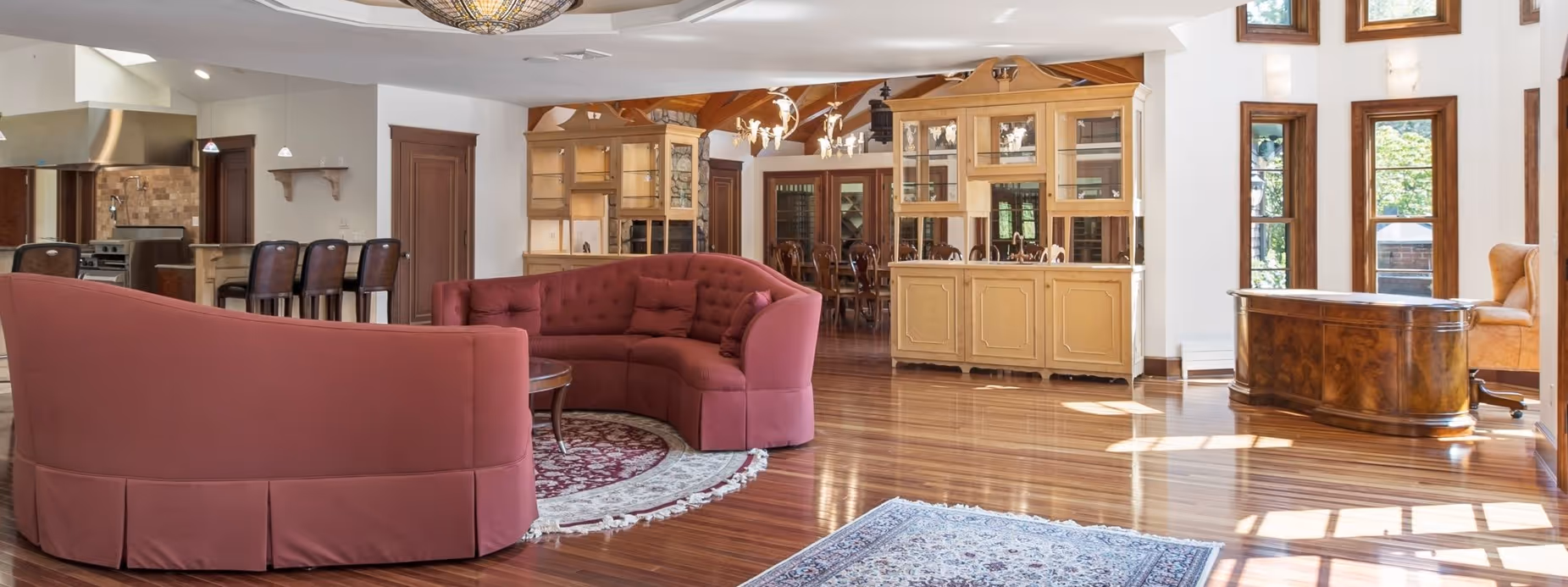 Glossy hardwood flooring in Richmond VA metro home by James River Flooring residential installers