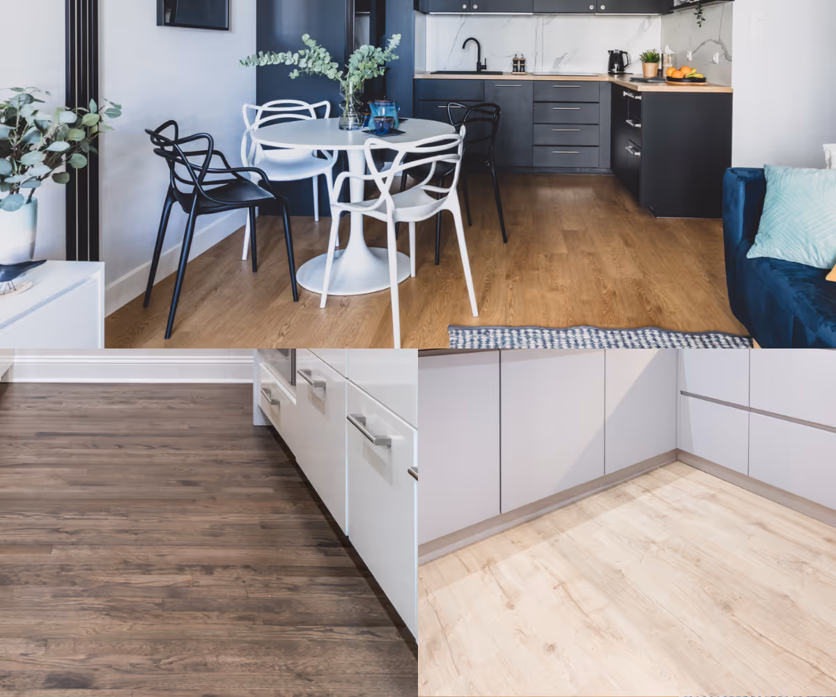 Vinyl plank flooring color options from James River Flooring for Richmond VA metro area homes