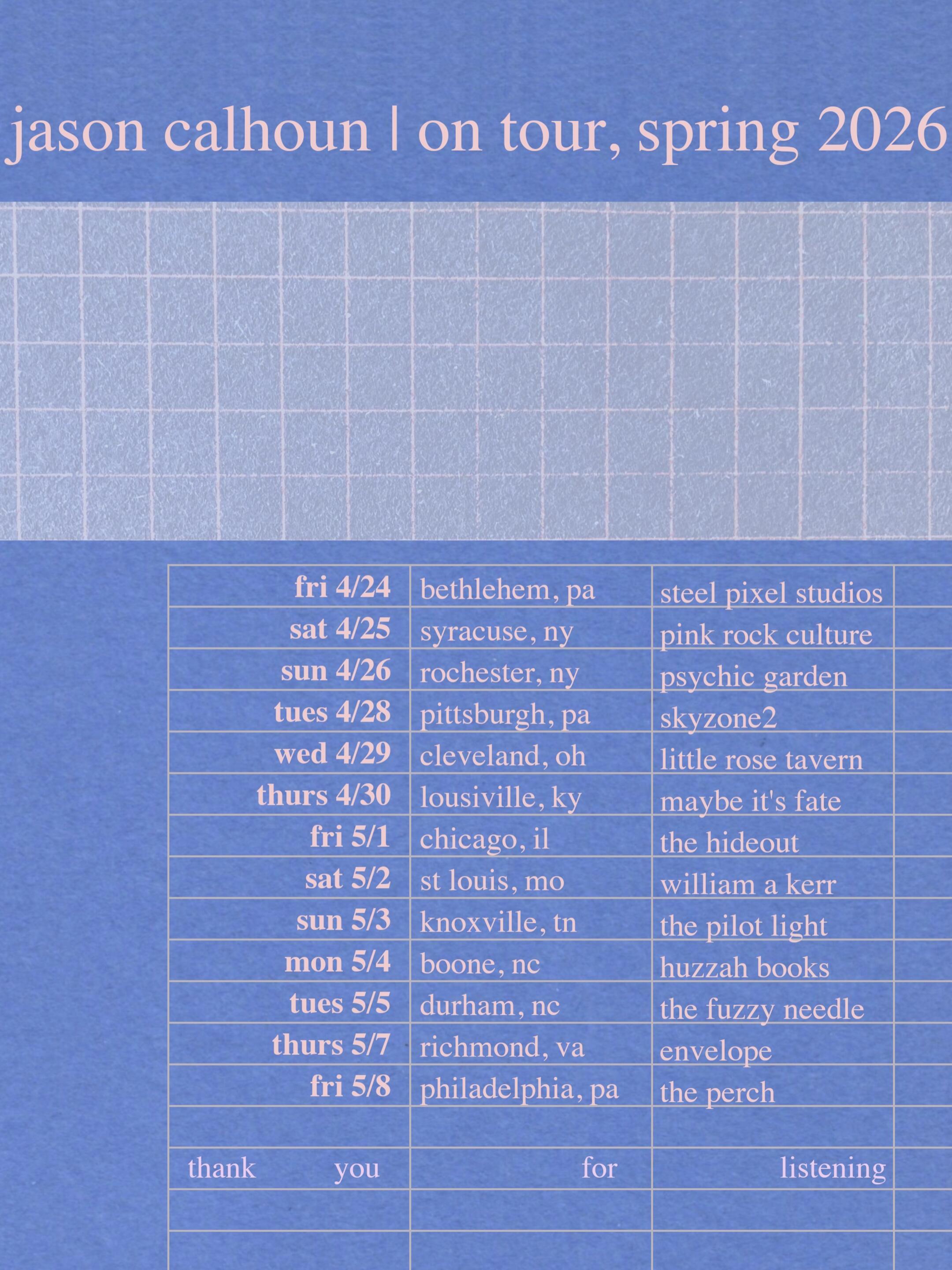 Jason Calhoun, Zander Raymond, Gianni Andreatta