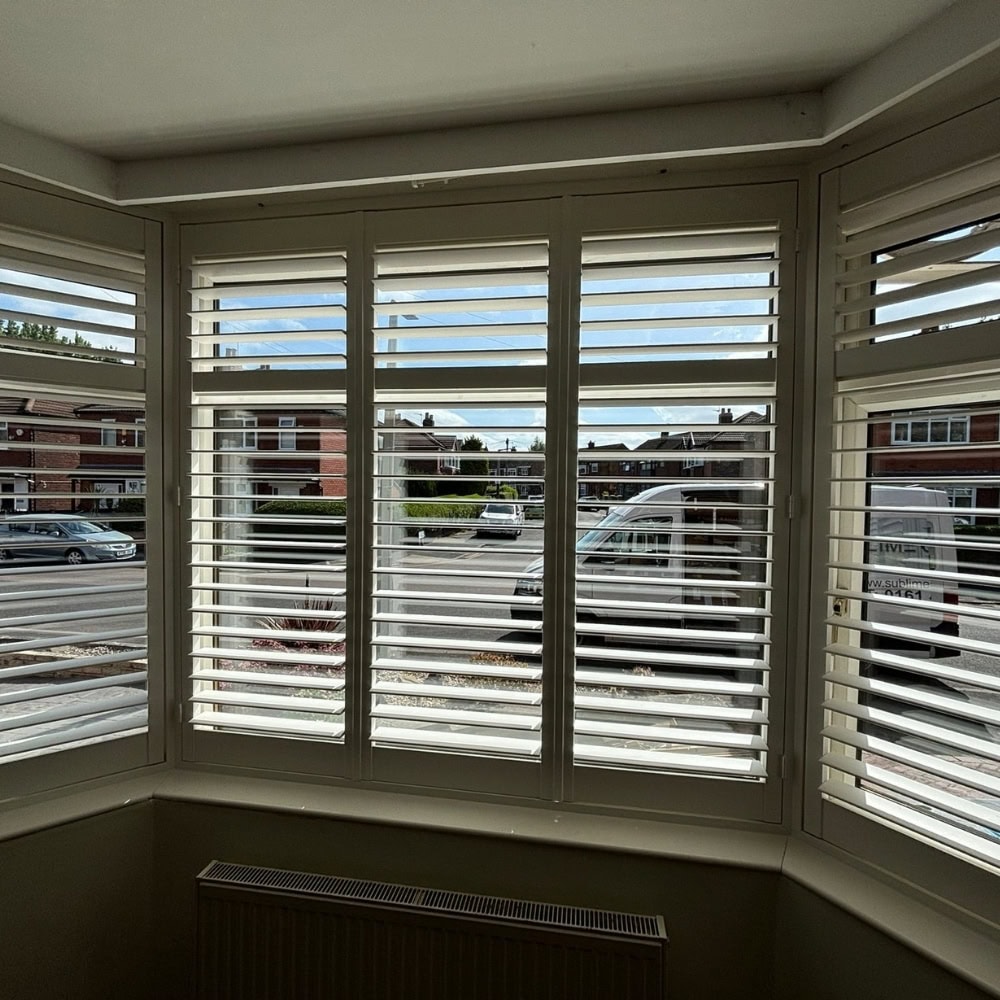 custom made bay window shutters