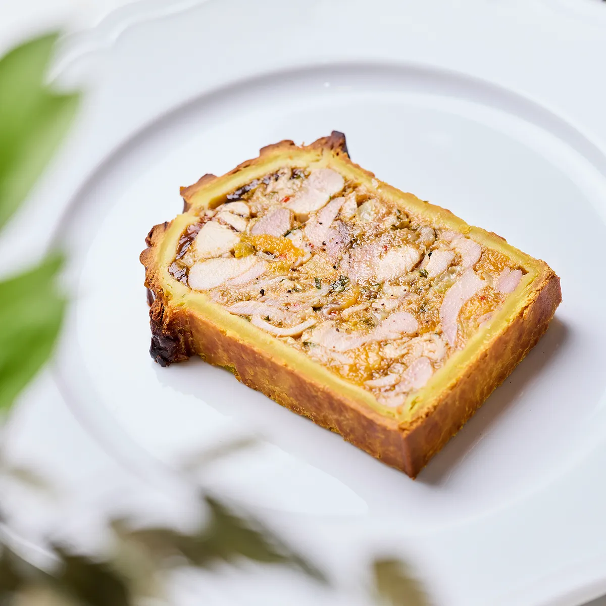 A plate of meat terrine.