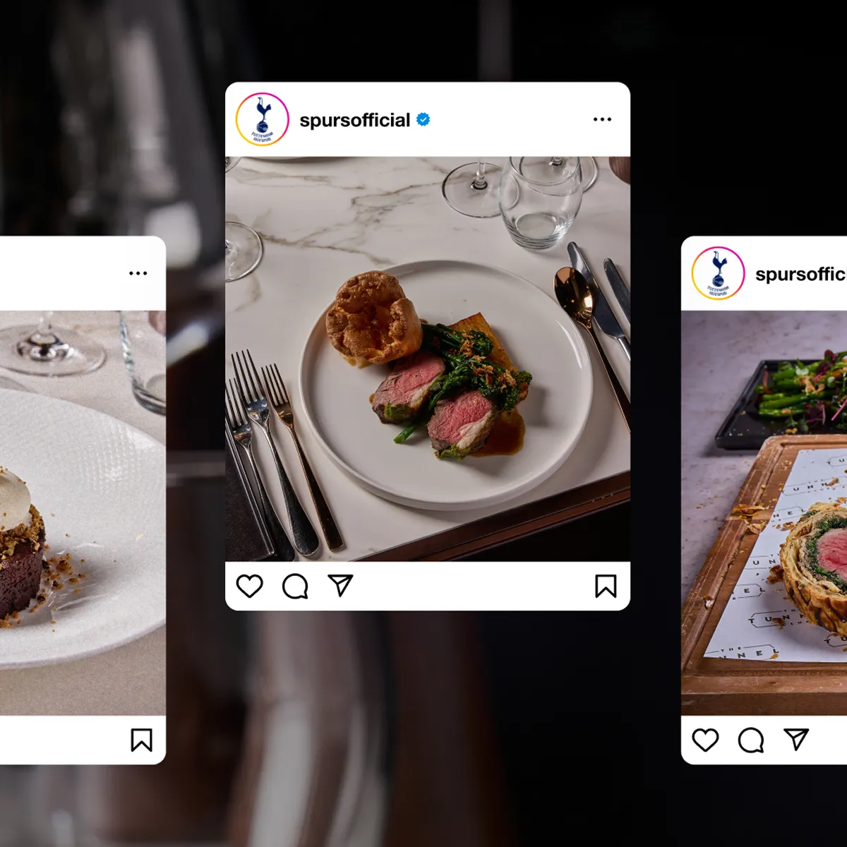 A delicious plate of food highlighted in a social media post.