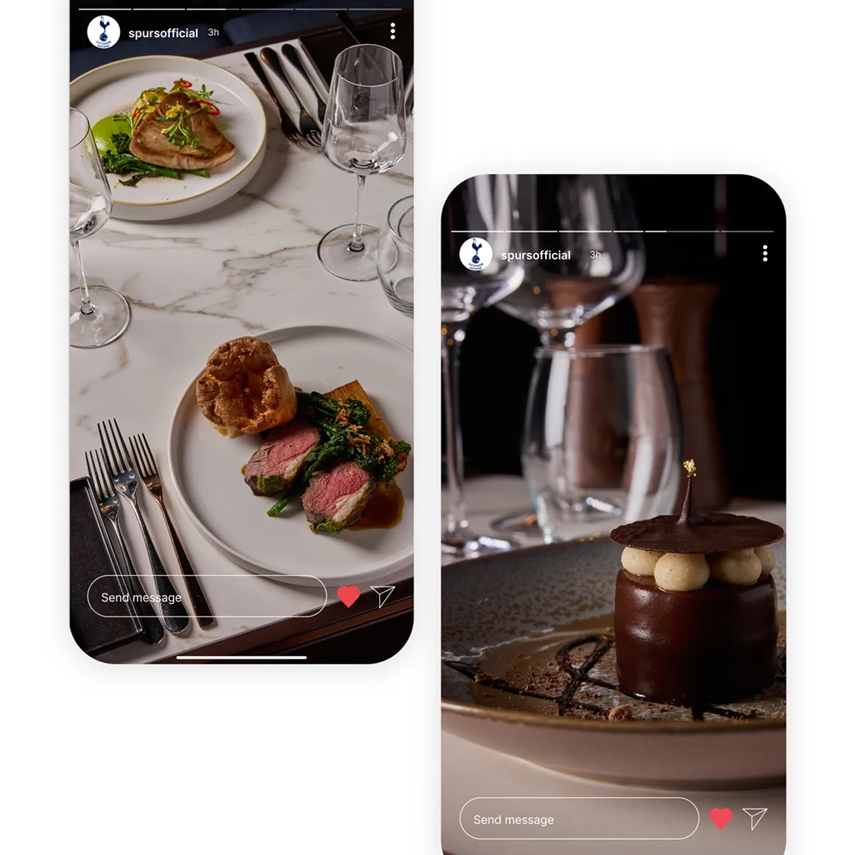 Multiple images of delicious food with a fine dining feel.