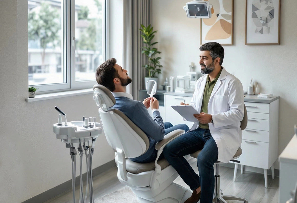 image of patient consultation (for a dental office)