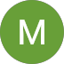 Green circle with a white letter M centered inside.
