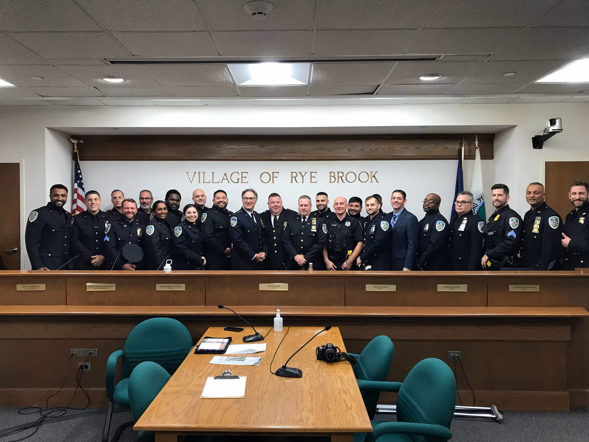 Rye Brook PBA police officers in group photo