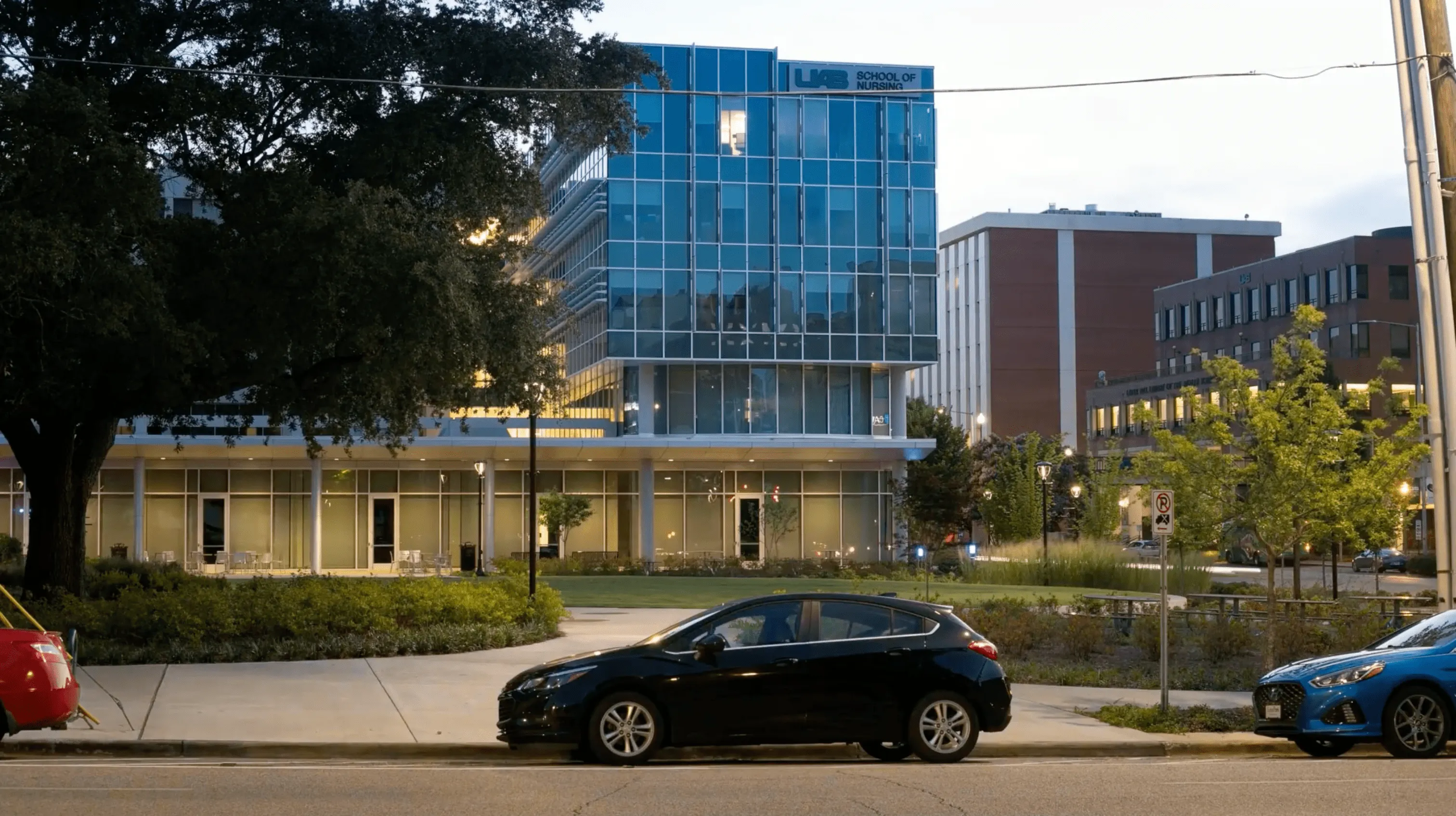 Nursing facility interior space, UAB Nursing architectural photography by Omar Mohammad Studio