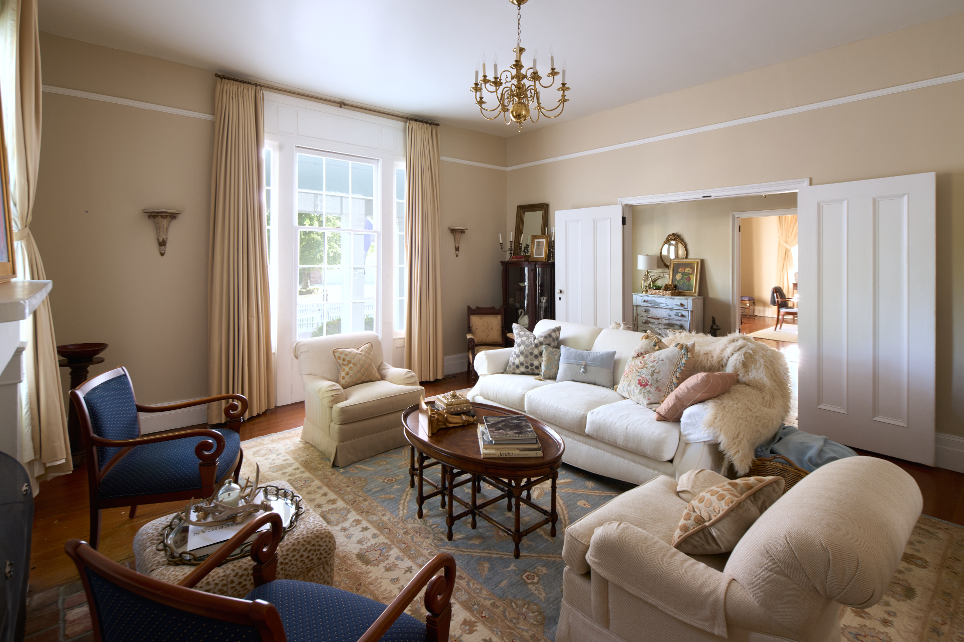Elegant room interior with architectural features — The William architectural photography by Omar Mohammad Studio