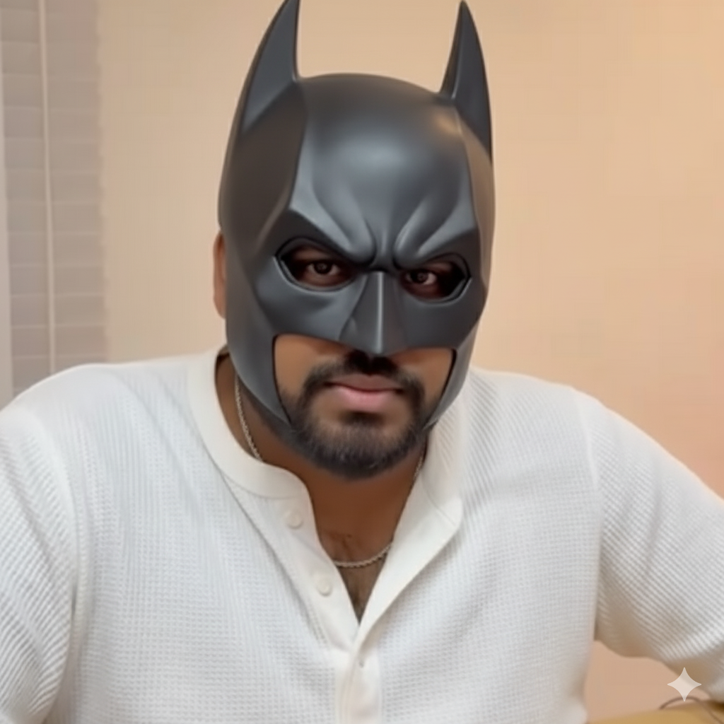 A man wearing a black turtle neck sweater.