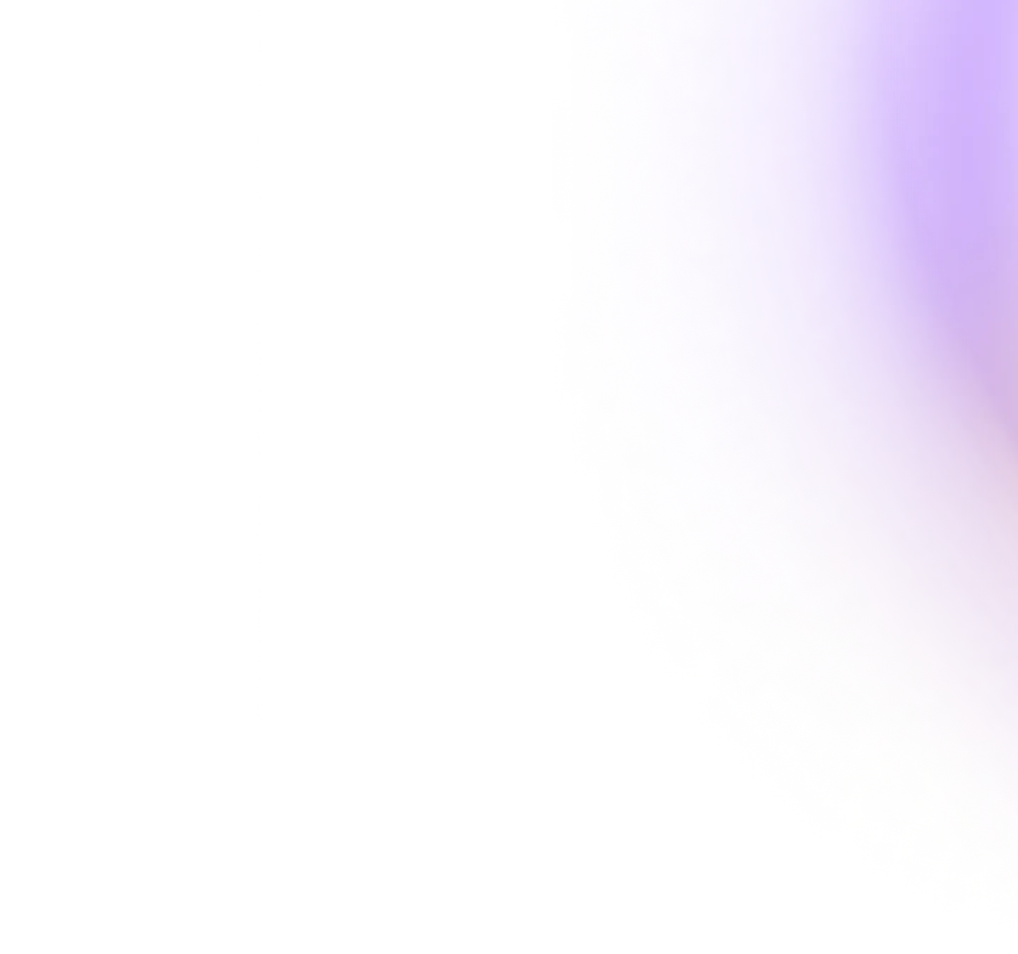 Abstract digital art featuring a large, soft purple circular shape with scattered small colored dots around its edge on a black background.