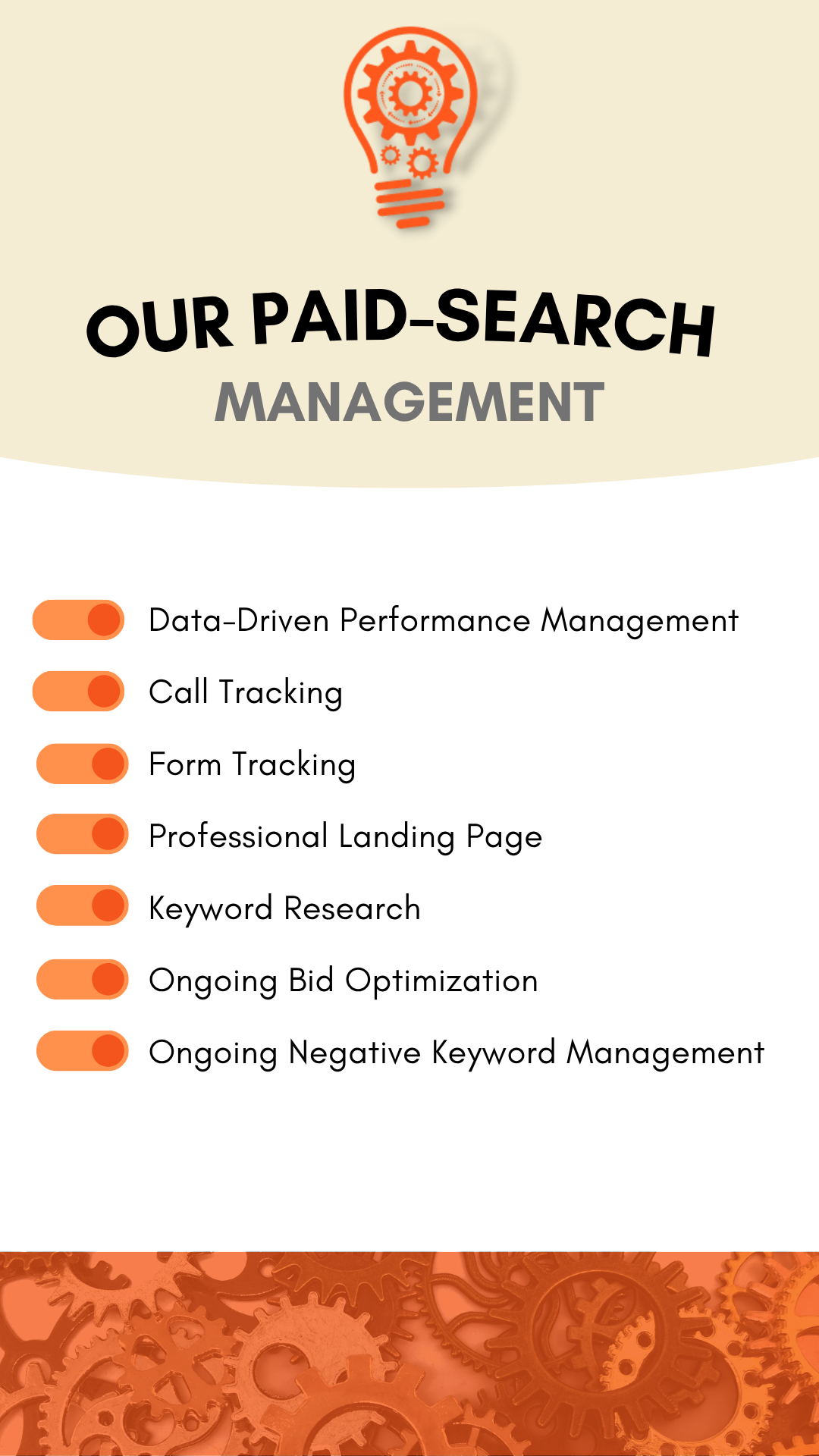 Branded graphic for Creatively Innovative's social media, displaying a key statistic about Google Ads performance or SEO strategy with the company logo.