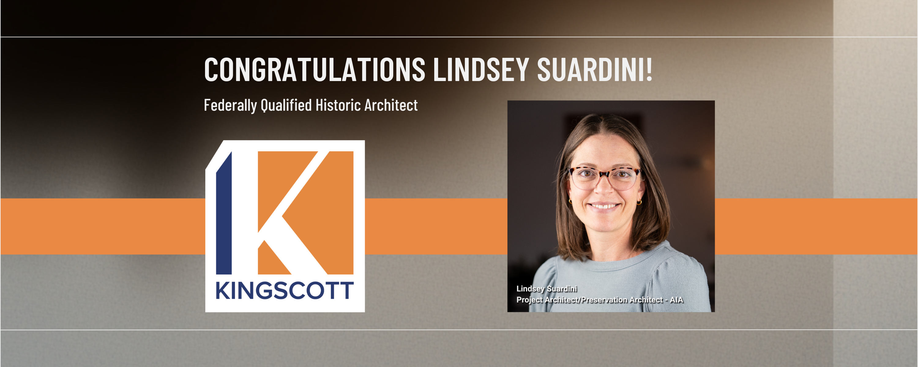 Lindsey Suardini Earns Federally Qualified Historic Architect Designation