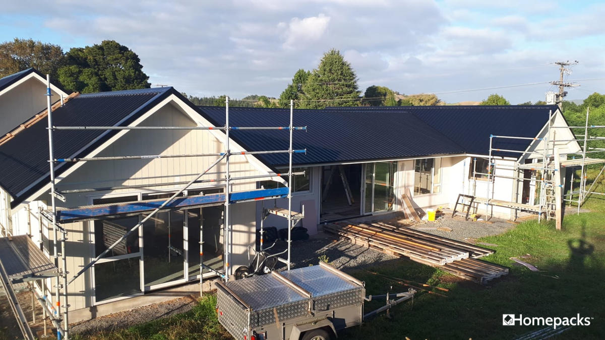 Homepacks house plan build