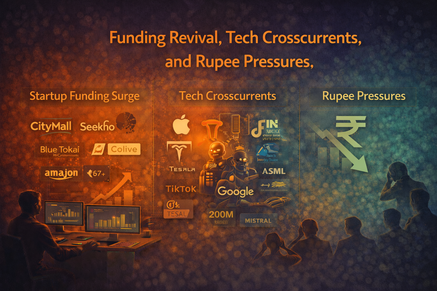 September 8, 2025 | Funding Revival, Tech Crosscurrents, and Rupee Pressures.