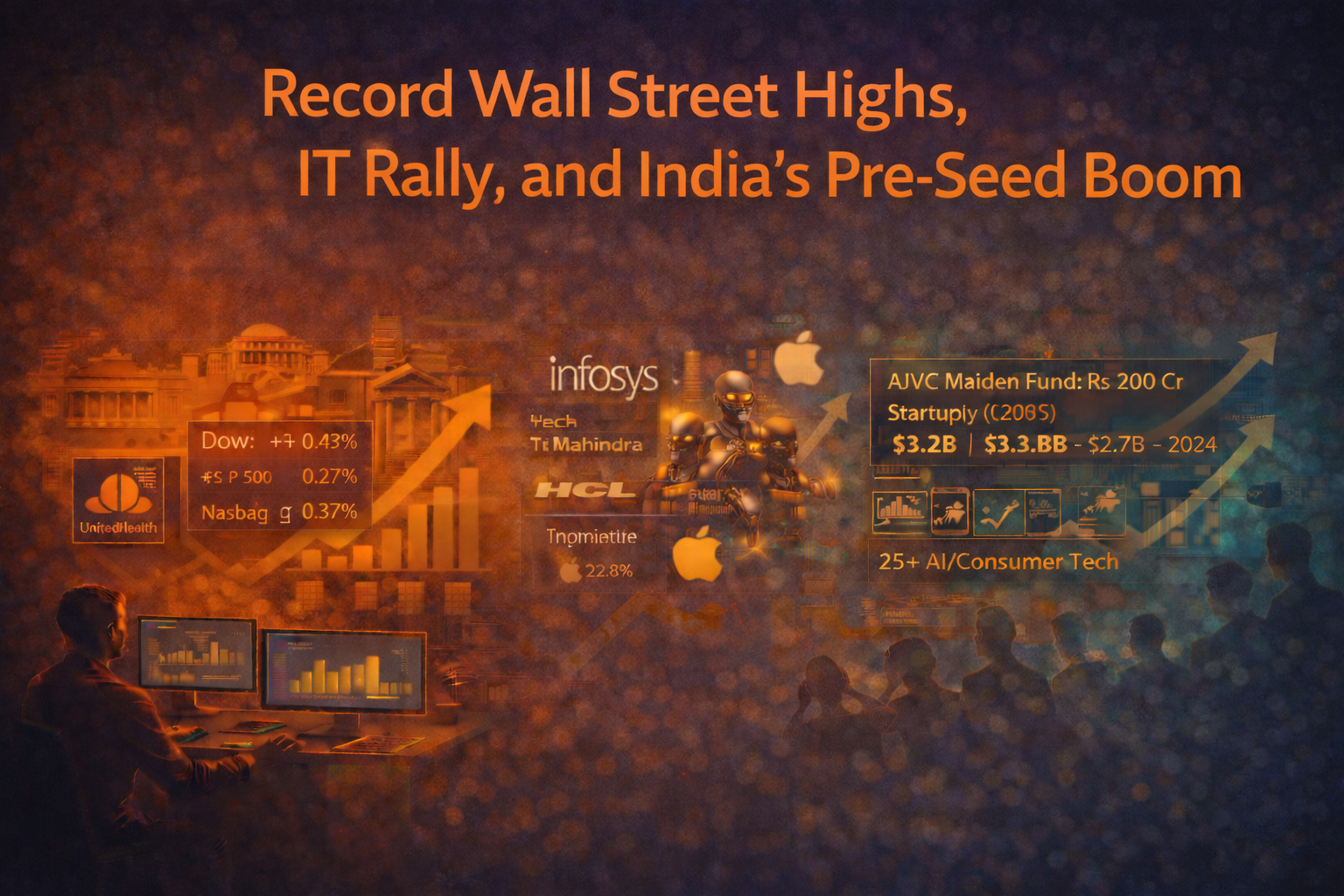 September 10, 2025 | Record Wall Street Highs, IT Rally, and India’s Pre-Seed Boom