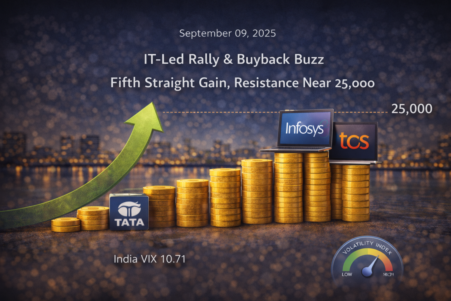 September 09, 2025 | IT Buyback Buzz, Fifth-Day Rally, and Range Resistance