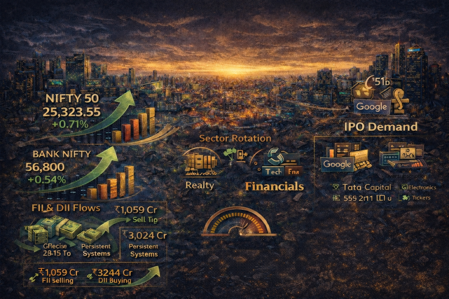 October 15, 2025 | Broad-Based Rebound, Realty Surprise, and Volatility Cool-Off