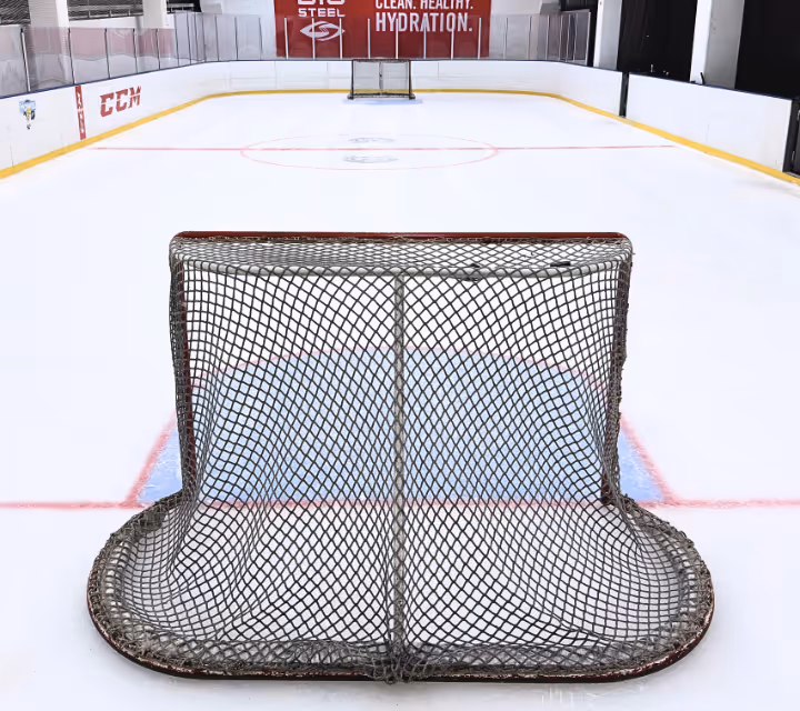 Indoor ice hockey rink