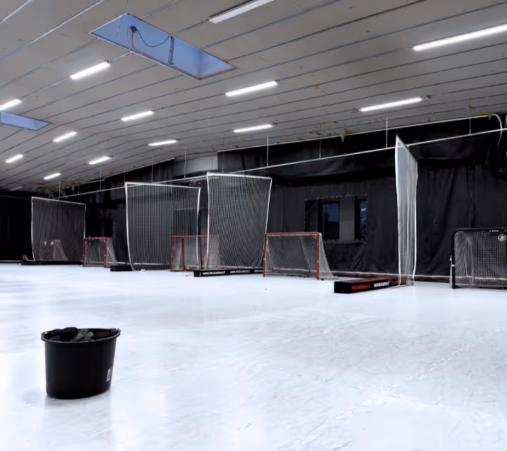 Ice Hockey Shooting practice area