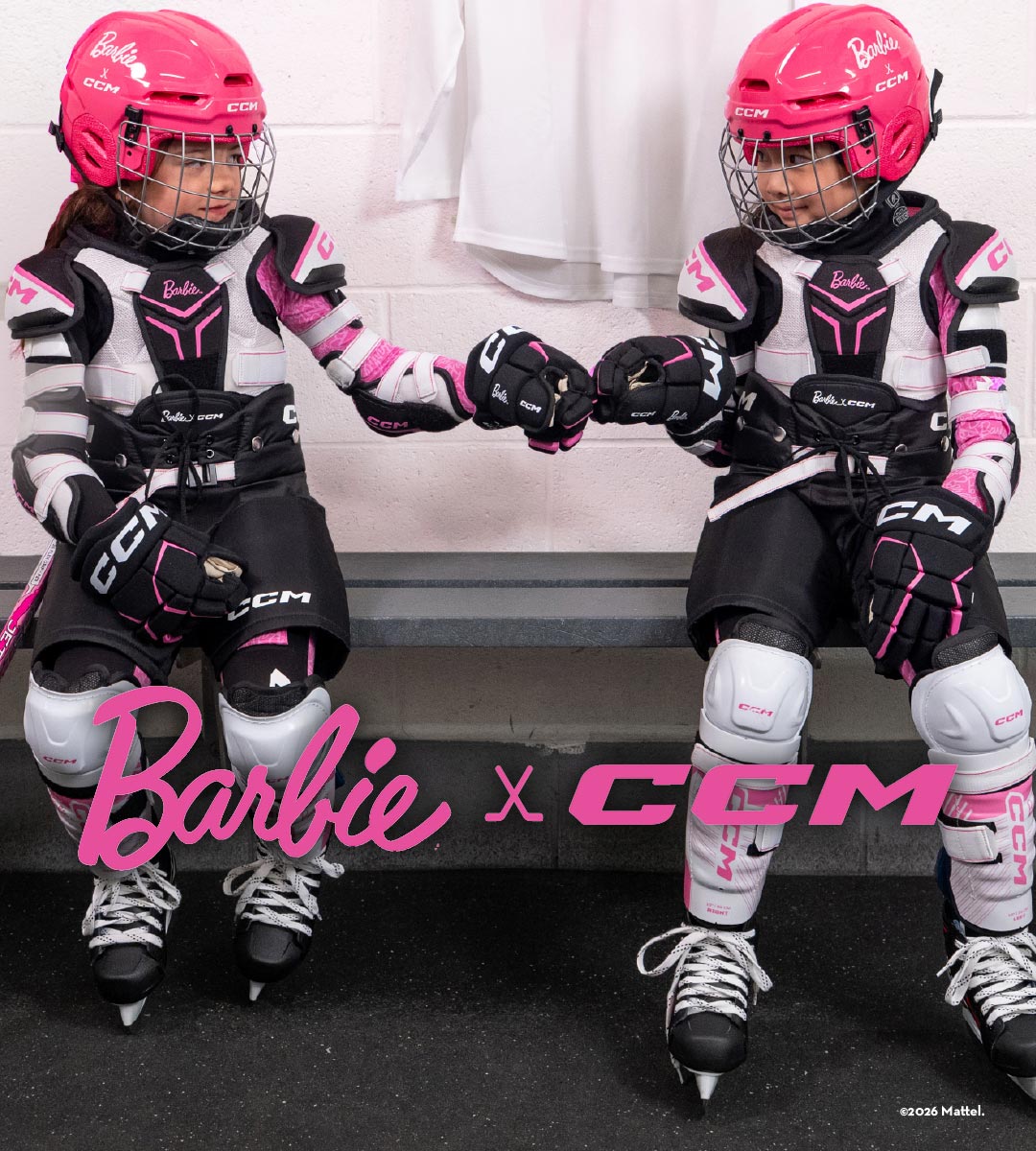 Barbie X CCM varusteet ja vaatteet Hockey Basesta 9.10.2026 alkaen
