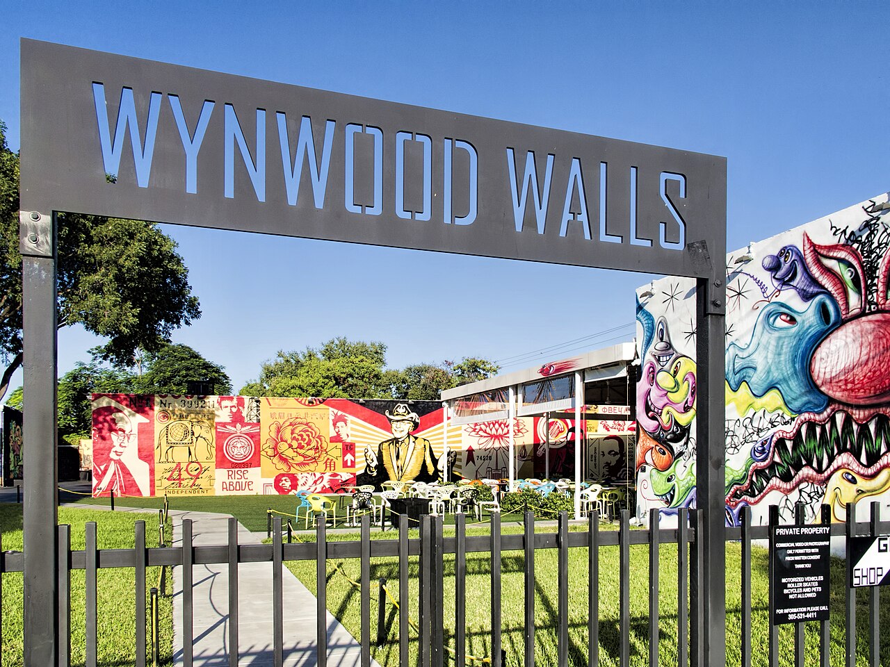 The Wynwood Walls outdoor museum features monumental works by renowned street artists