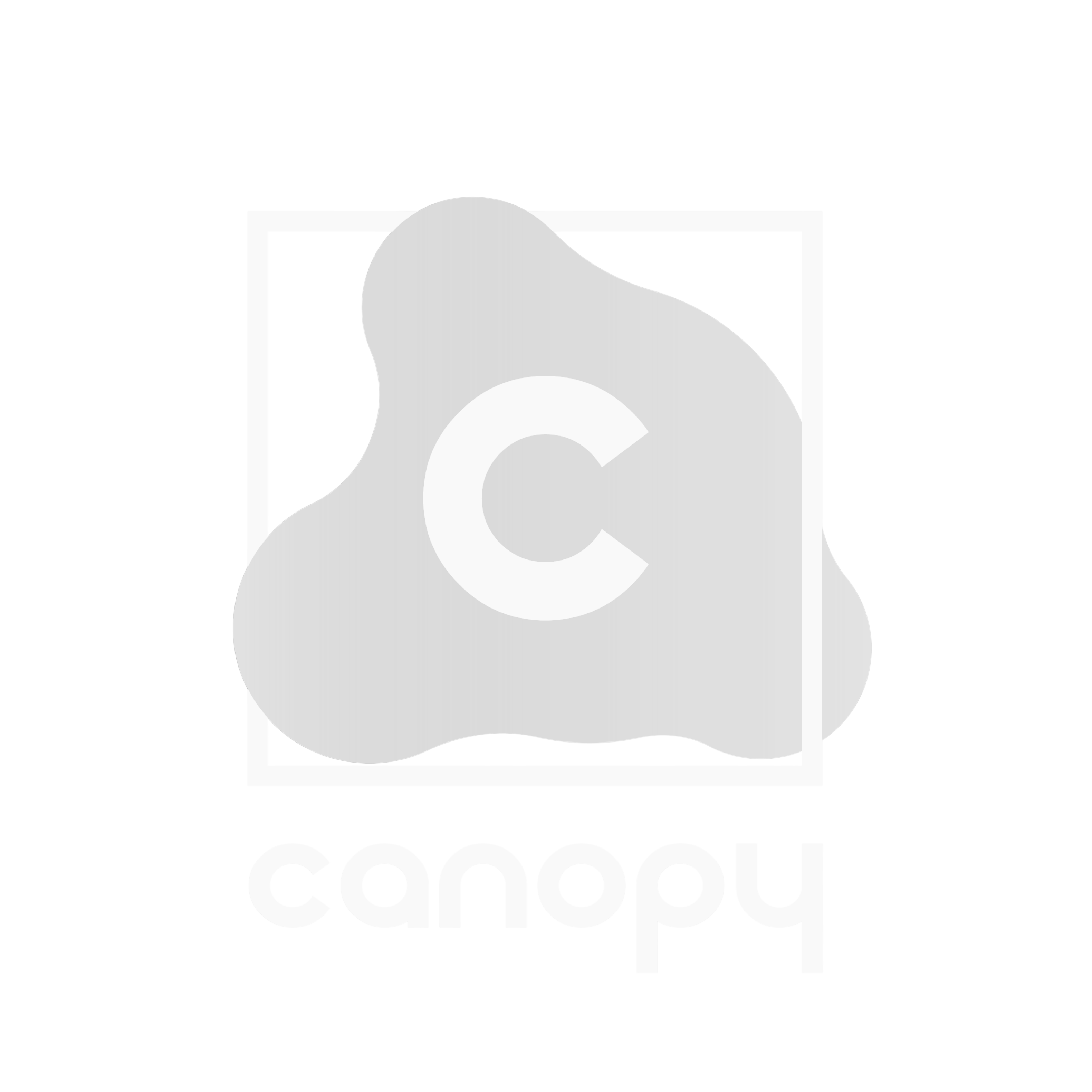 Canopy logo with a stylized cloud shape and a letter C inside a square frame.