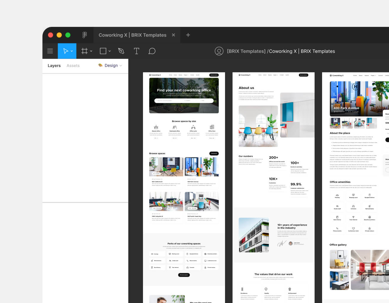 Figma File Included - Coworking X Webflow Template