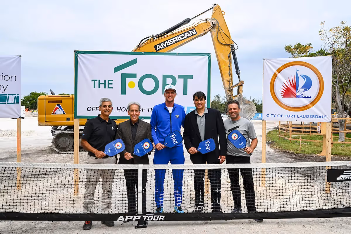 FORT LAUDERDALE, FLORIDA - APRIL 04: during the groundbreaking ceremony for APP’s new headquarters - The Fort - at Snyder Park on April 4, 2024 in Fort Lauderdale, Florida. (Photo by Tracy Wilcox/APP)