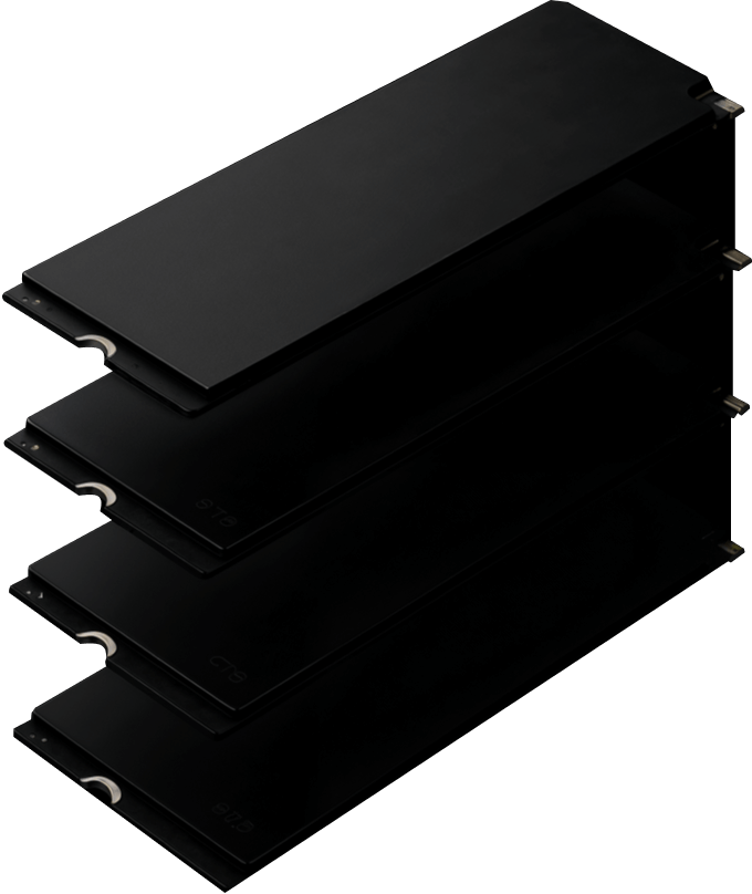 Stacked Modular Heat Sinks With Matte Black Finish PromptEngine Webflow Template | BRIX Template