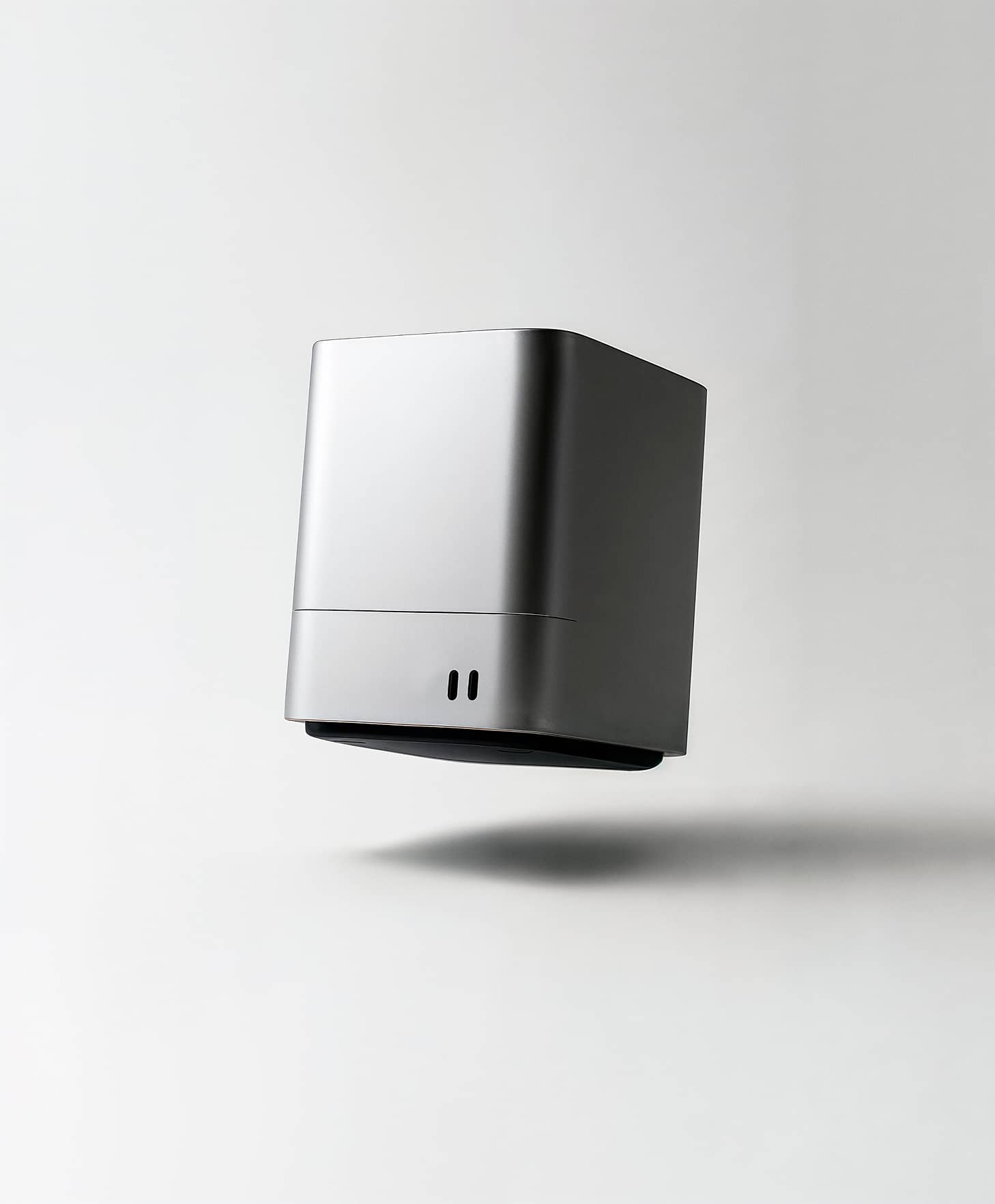 Sleek Silver Desktop Hub Floating With Soft Shadow PromptEngine Webflow Template | BRIX Template