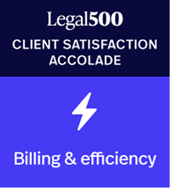 Legal500 - Client Satisfaction Accolade