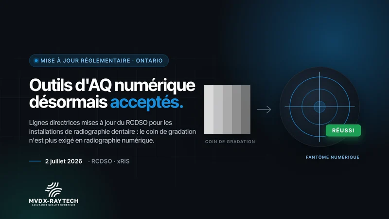 Outils d'AQ numérique désormais acceptés : mise à jour du RCDSO, 2 juillet 2026