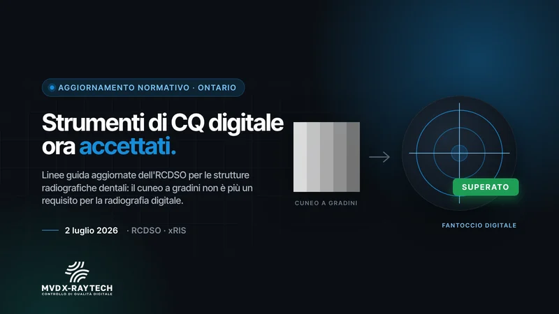 Strumenti di controllo qualità digitale ora accettati: aggiornamento RCDSO, 2 luglio 2026