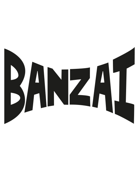 Gif von BANZAI Schriftzügen als grafisches Logo